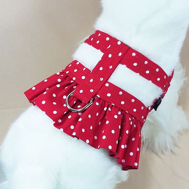Red Dress Harness Dog Etsy