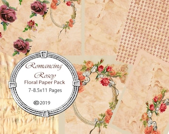 Romancing Rosey Floral Paper Pack
