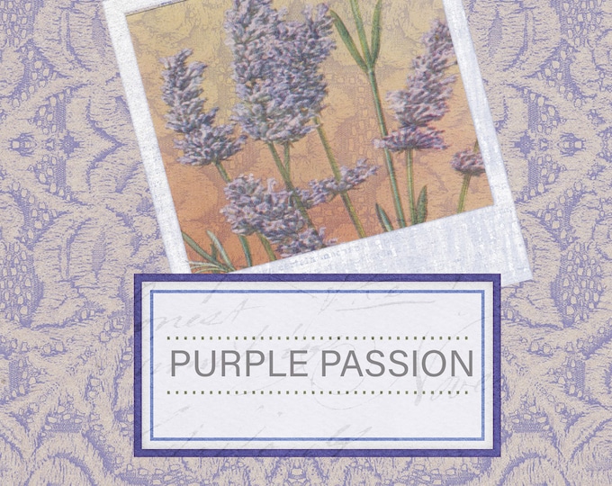 Featured listing image: Purple Paper Passion Digital Junk Journal Kit- Journal Pages, Ephemera, and Solid Backgrounds