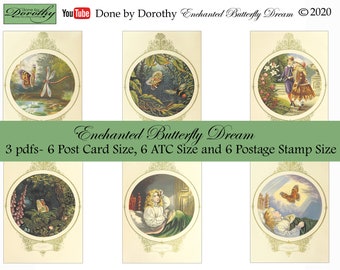 Enchanted Butterfly Dream Ephemera Kit - Junk Journal - Journal Kit - Writing Journal - Junk Journal Kit- Smash Book- Glue Book