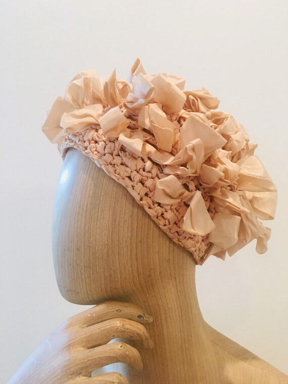 Vintage Swim Cap / Vintage Macrame Hat / Vintage G