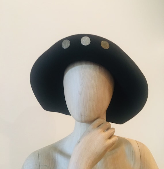 Vintage Floppy Hat /Vintage Wool Hat / Annie Hall