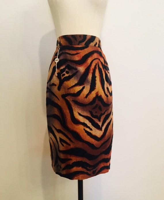 BYBLOS / Vintage Byblos Animal Print Skirt / Anima