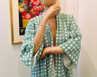 Vintage Cotton Kimono / Unisex Kimono / 70s Kimono