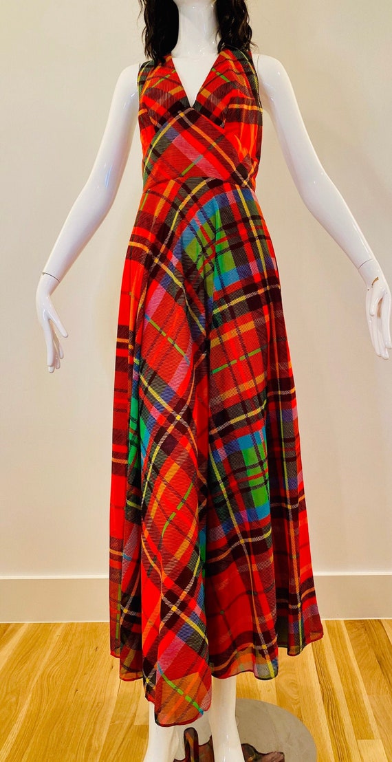 COCO CALIFORNIA, Vintage 1970s maxi dress, Black and White cotton cocktail dress, Ruffled collar