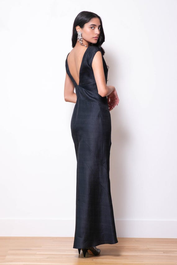 90s Christian LACROIX Black Silk Organza Gown 90s Christian LACROIX Black Silk Organza Gown