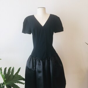 80s Morton Myles LBD / Vintage Party Dress / 80s Dress