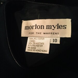 80s Morton Myles LBD / Vintage Party Dress / 80s Dress