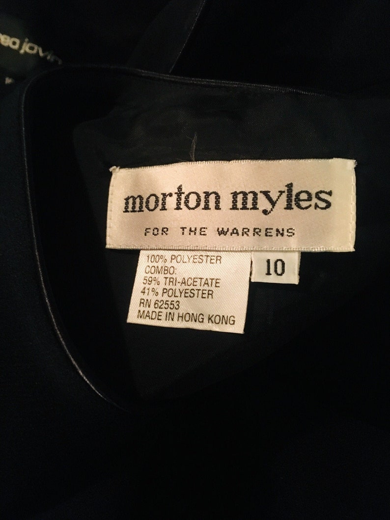 80s Morton Myles LBD / Vintage Party Dress / 80s Dress