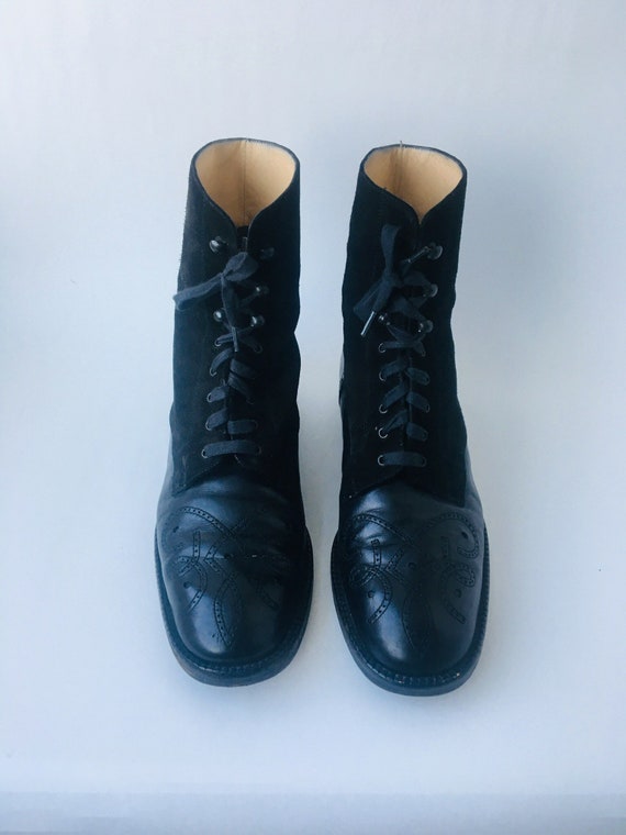 vintage lace up booties