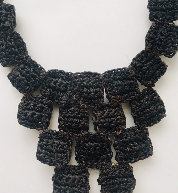 OOAK Vintage Artisan handmade crochet Oversized C… - image 5