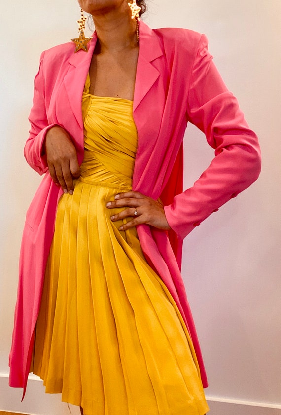 Pink store silk jacket