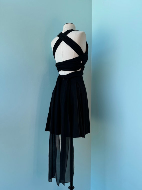 90s Emanuel Ungaro Sexy Black Halter Mini Dress - Etsy