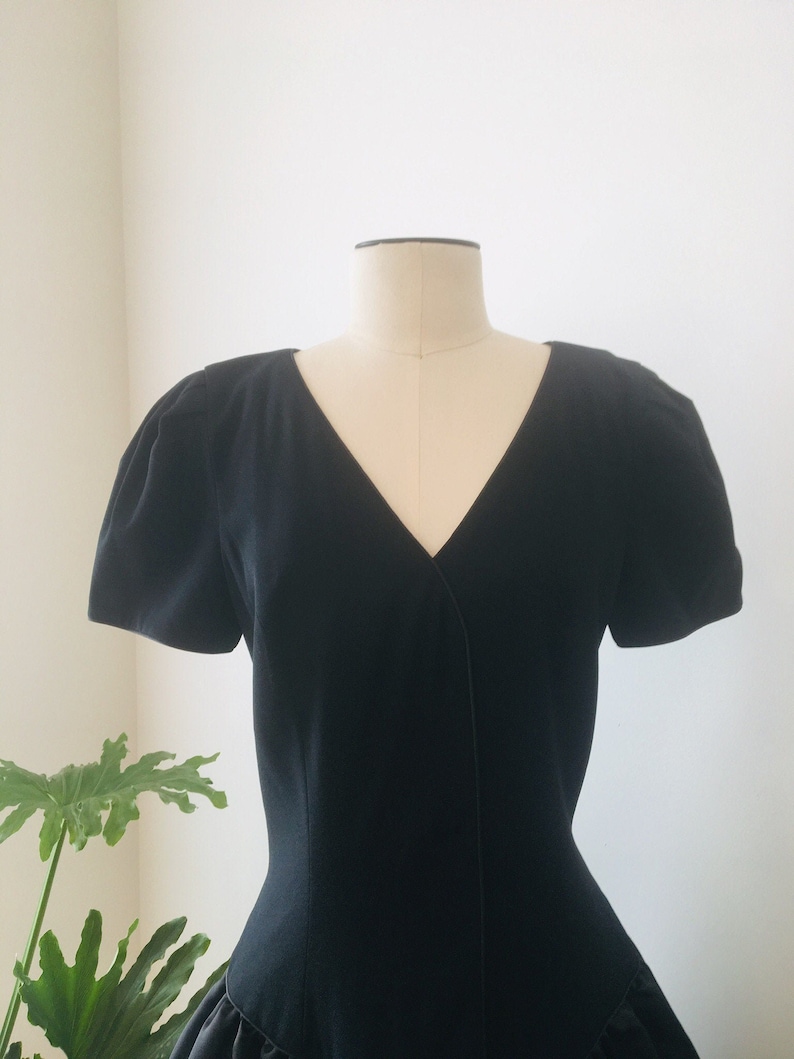 80s Morton Myles LBD / Vintage Party Dress / 80s Dress