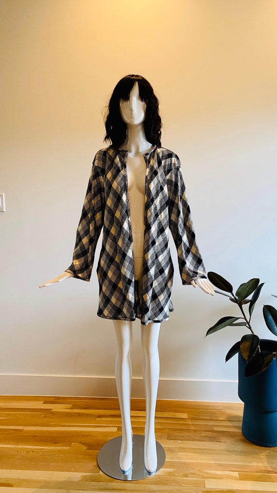 Vintage UNGARO / Black and White Houndstooth Jacke