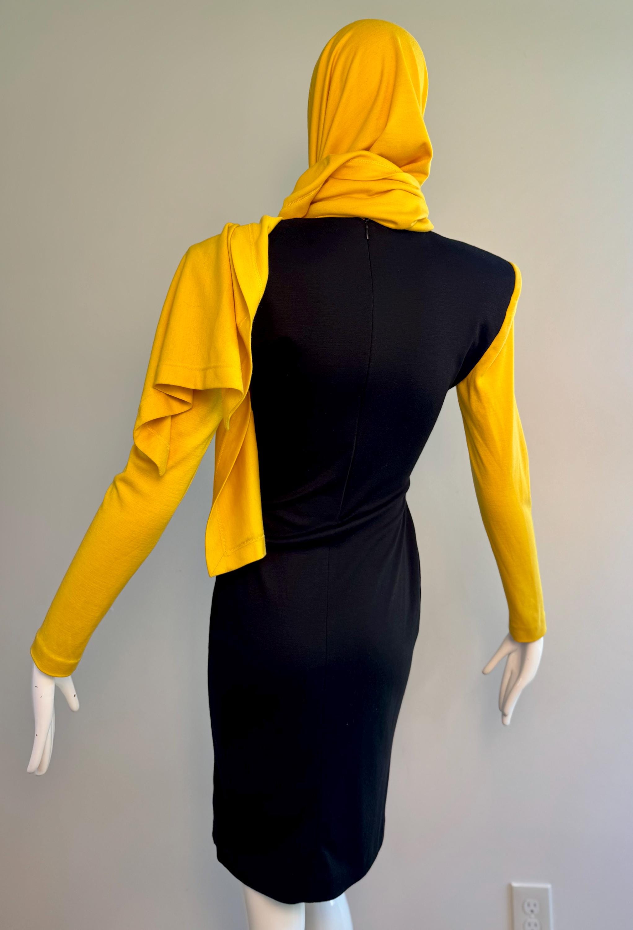Rare Patrick Kelly Yellow and Black Shift Dress Rare Patrick Kelly Yellow and Black Shift Dress