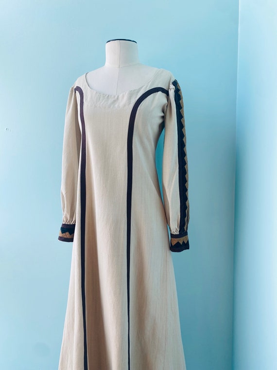 70s Mexican Designer Josefa  Woven Organic Cotton 