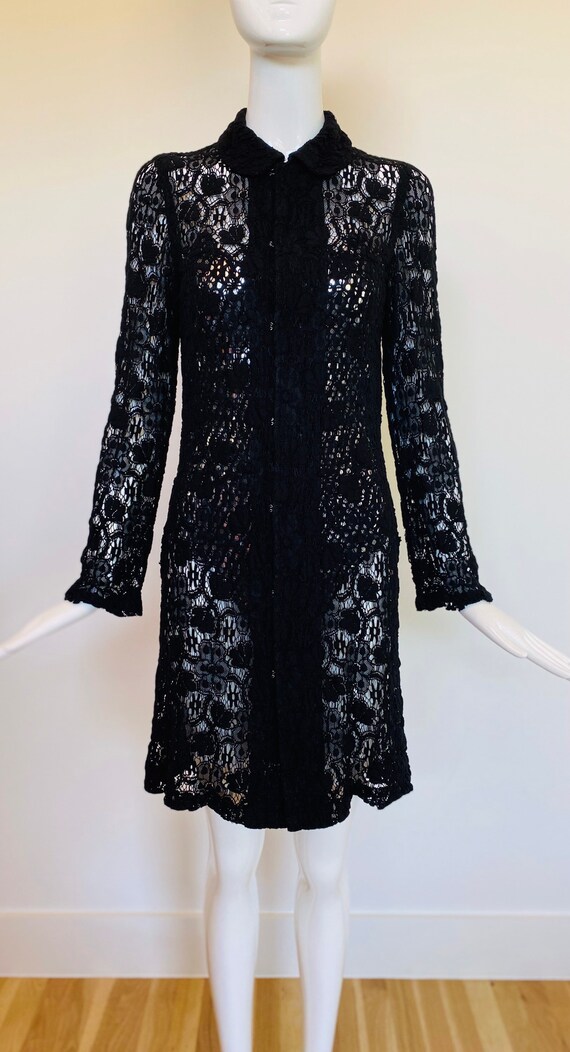 Comme des Garçons Peter Pan Collar Black Lace Jack