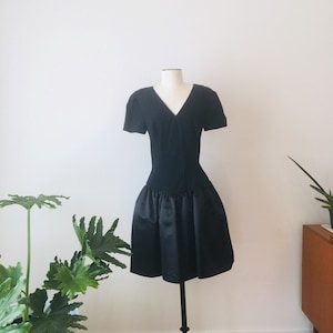 80s Morton Myles LBD / Vintage Party Dress / 80s Dress