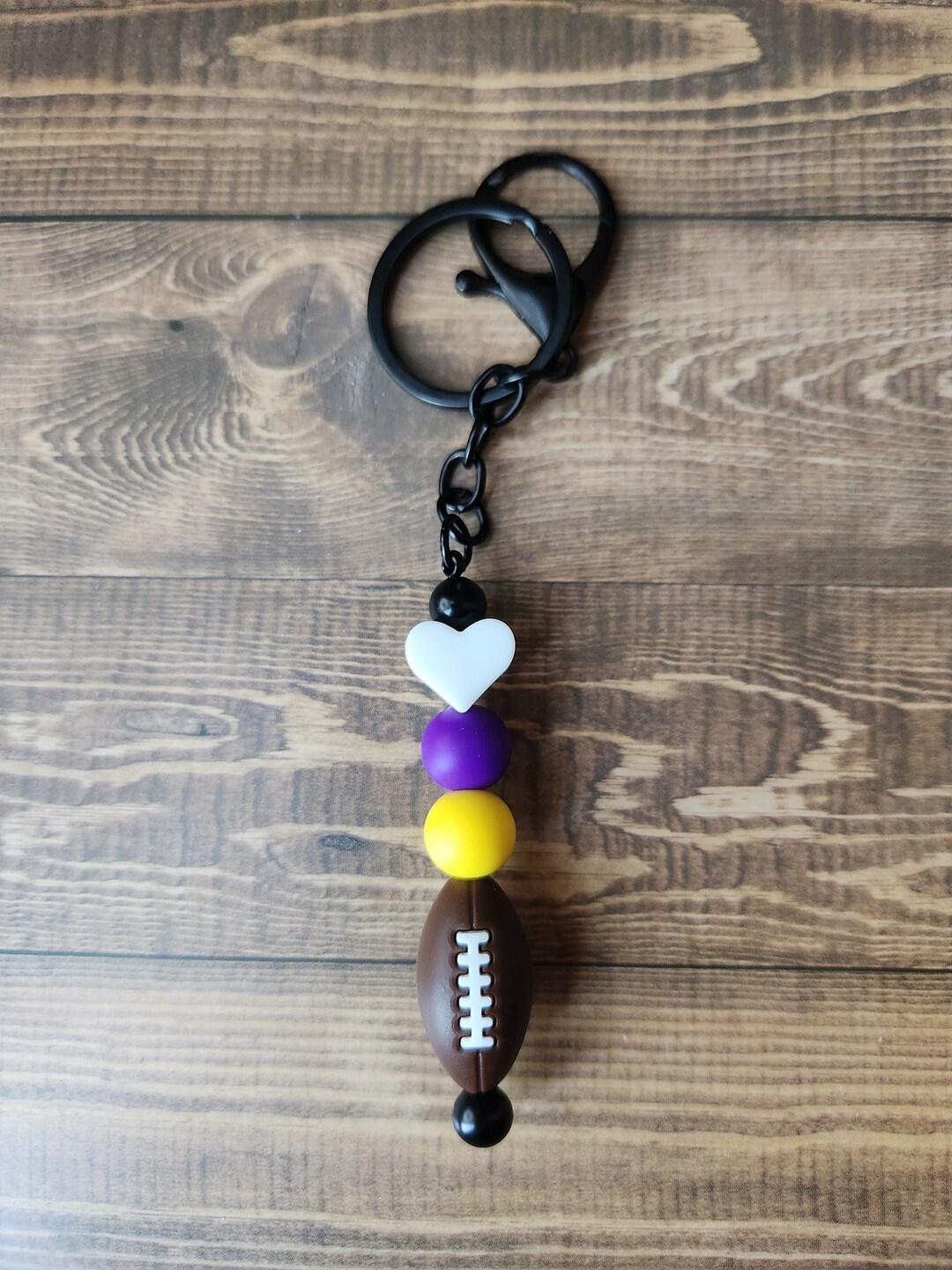 Football Key Chain Football Keychain, Football Key Chain, Football Key Ring, Football Key ...