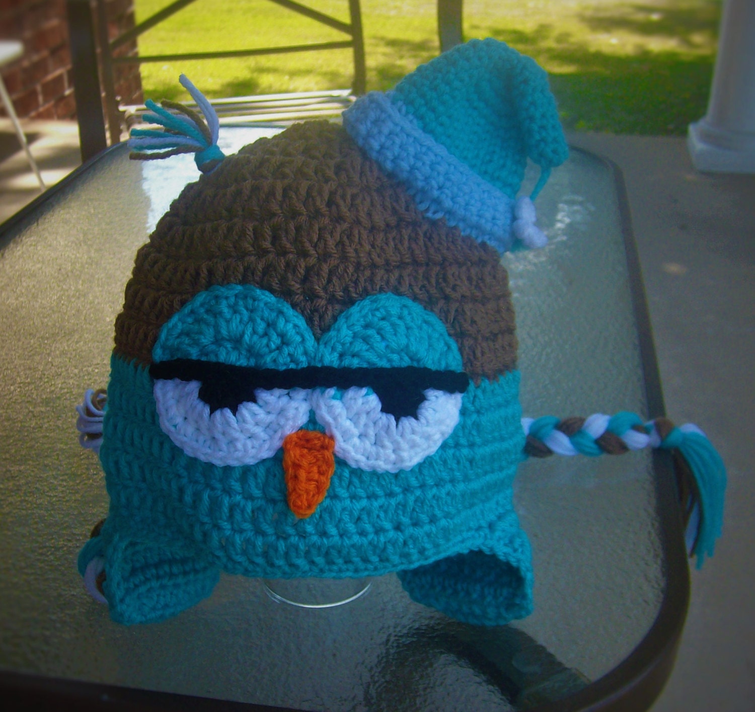 Cute Crochet "Drowsy Owl"  Hat/Beanie Sizes 0-3 Months to Adults *You pick colors and size