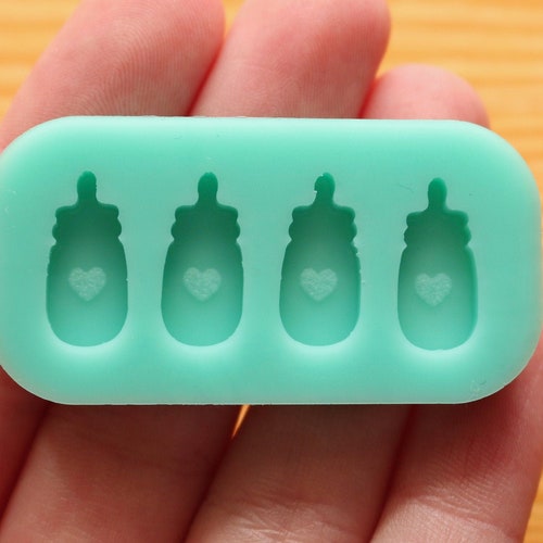 3D Baby Bottle Feeder Candle Mold Rose Soap Mold Silicone Mold Etsy