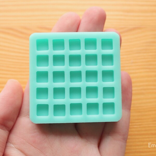 7mm Tiny Squares Silicone Mold