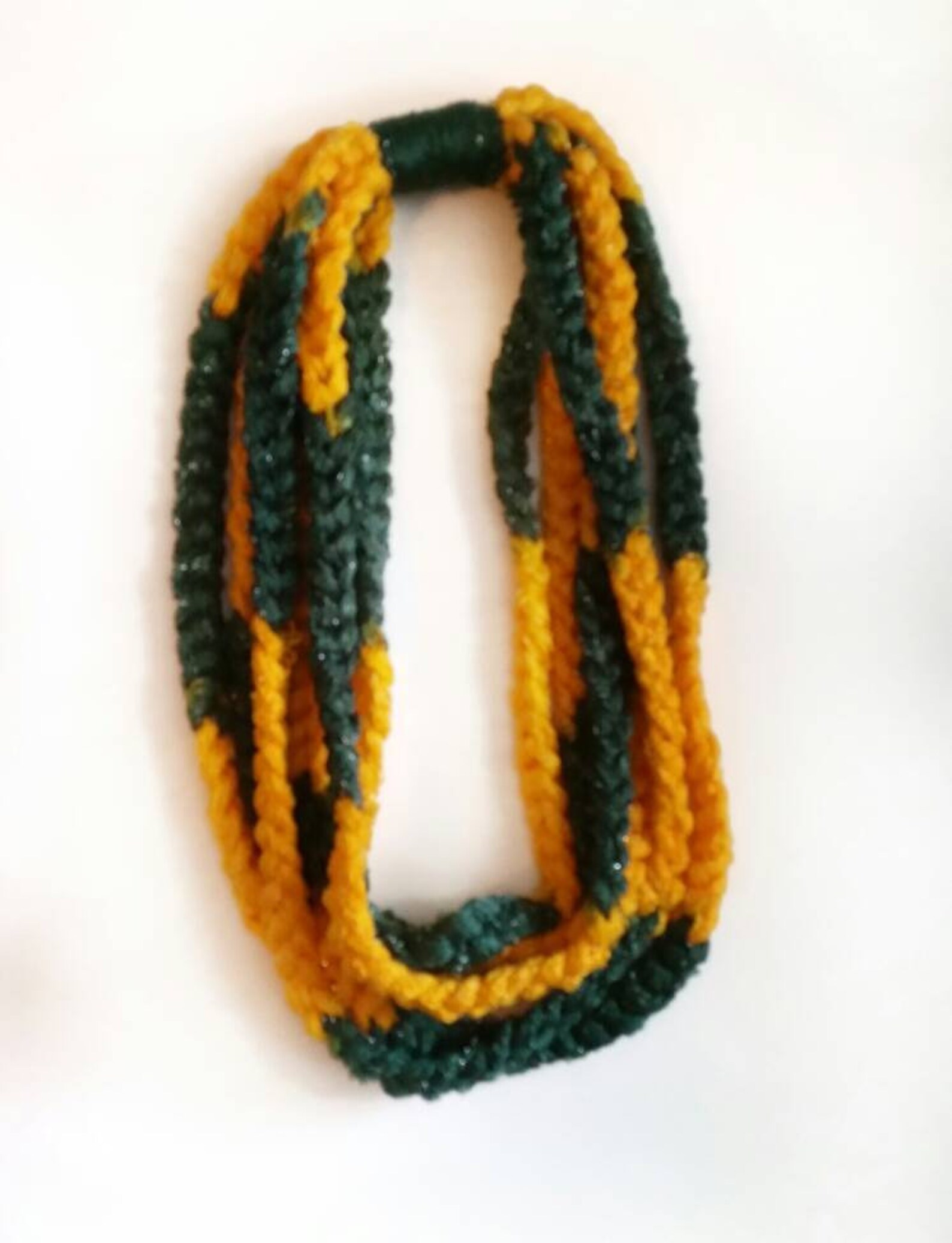 CHAIN SCARF NECKLACE GREEN - WHAT’S HOT main image 0