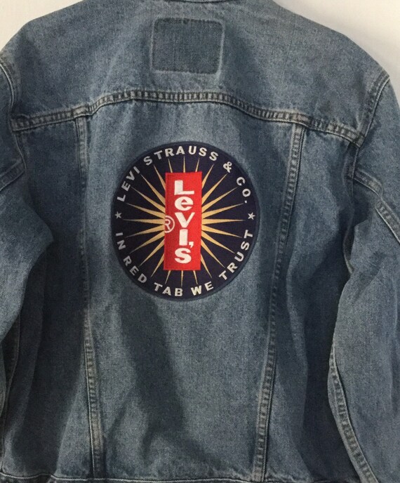 Vintage Levi’s Strauss & Co. Denim Jean Jacket Pat