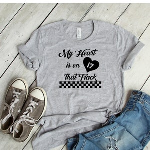 My Heart is on That Track Dirt Track Racing Wife/girlfriend - Etsy