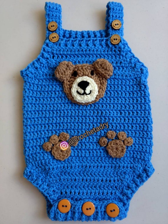 Overol para niños tejidos a crochet sale