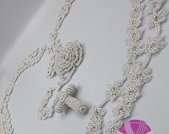 Crochet Wedding Lasso/ Lazo matrimonial platinado