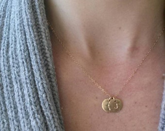 Multiple Initial Necklace,Grandmother Necklace,Two Initial Necklace,Mother of Twins Jewelry,Tiny Initial Necklace,Tiny Initial, Mother's Day