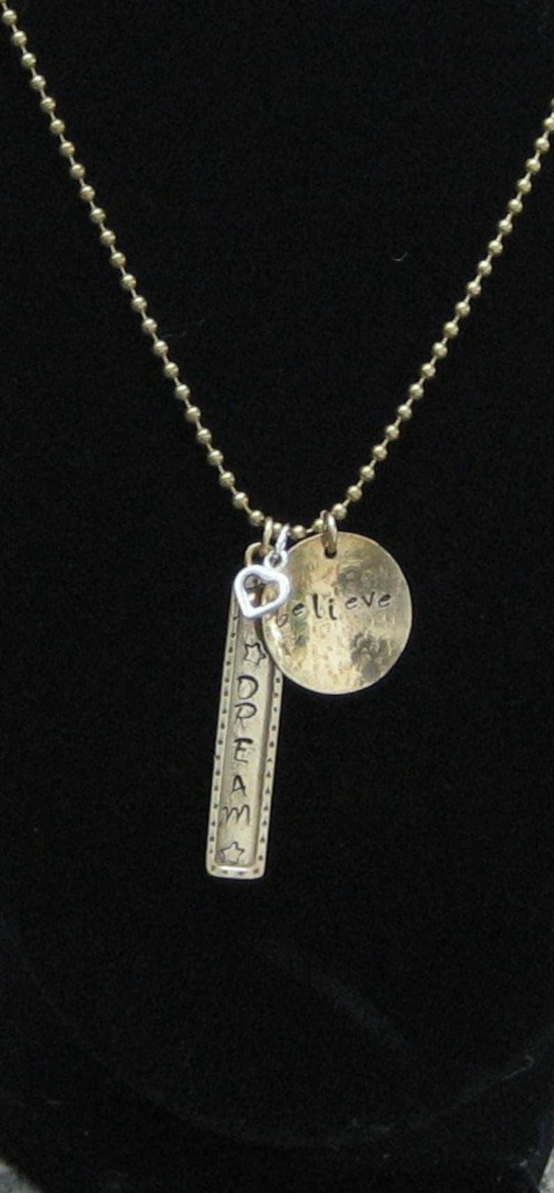 Inspirational Necklace Motivational Necklace Graduate Gift Etsy