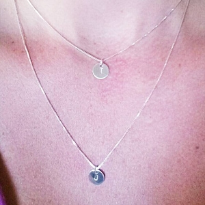 Double Strand Necklace,Multiple Initial Necklace,Two Initial Necklace,Multiple Initial Necklace,Double Chain Necklace,Personalized Necklace,