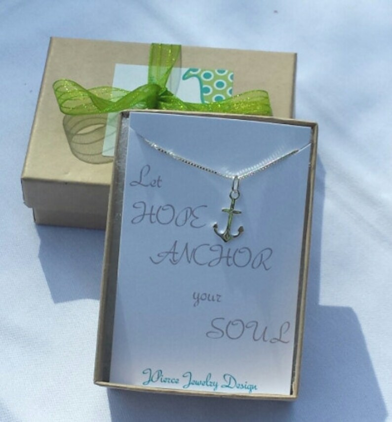 Inspirational Necklace Hope Necklace Silver Hope Necklace Etsy