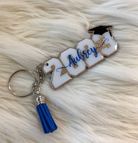 Personalized Graduate Keychain Etsy
