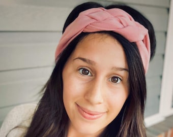 Knotted Turban// baby head wrap// Sailor knot headband// Celtic knot headband//Braided headband// Mom and me headbands