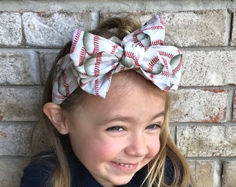 Top Knot Head Wrap/ baseball headwrap/ baseball headband