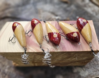 Handmade Wooden Fishing Lure. From Scratch Custom Made Crankbait