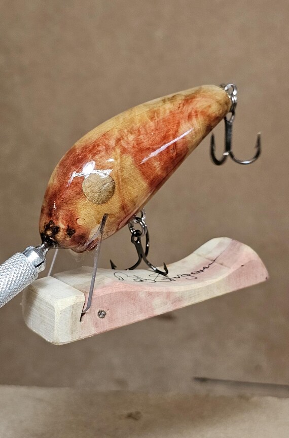 thumbnail image 2 of EZ'S LURES Handmade Wooden Topwater Fishing Lure – Bass Snacks .5oz For Freshwater 2 of 6
