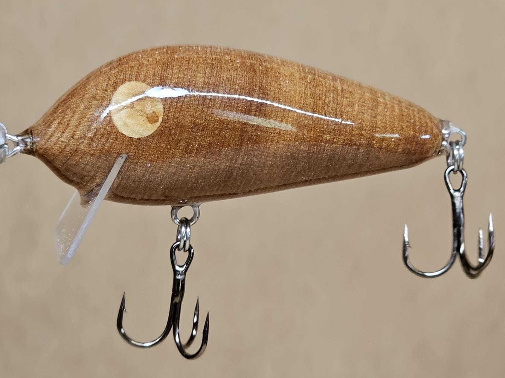 Handmade Wooden Fishing Lure. From Scratch Custom Made Crankbait ...