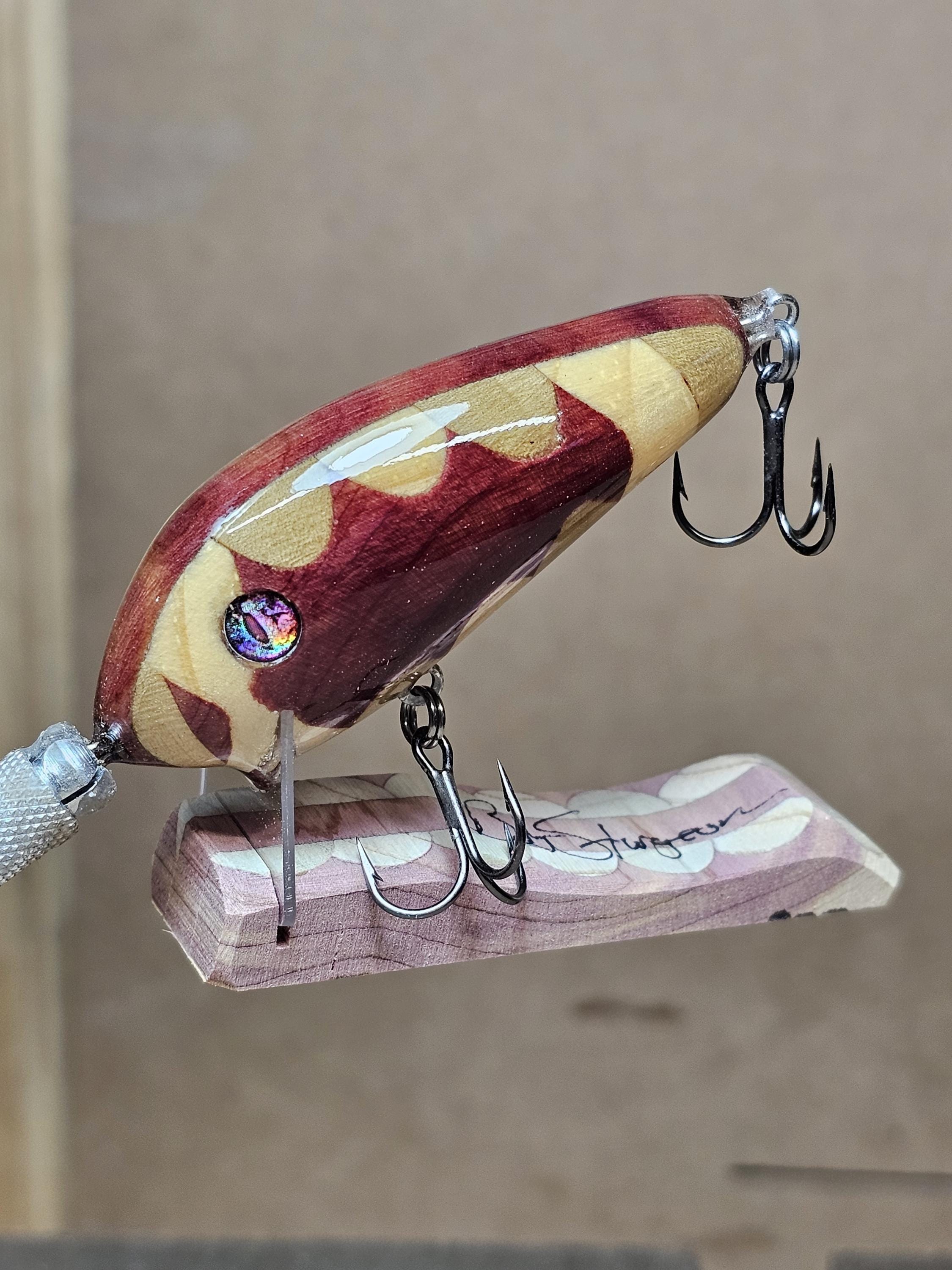 Handmade Wooden Fishing Lure. From Scratch Custom Made Crankbait