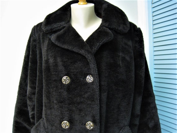Vintage 70s Brown Plush Fur Teddy Coat - image 1