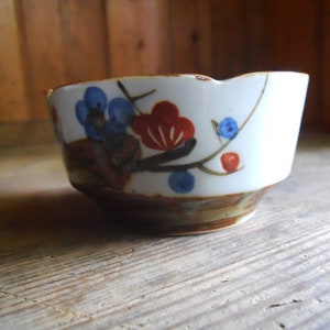 Vintage Ceramic Bowl with Flora Impression