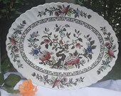 Kashmir Indian Tree Platter J G Meakin England Collectible
