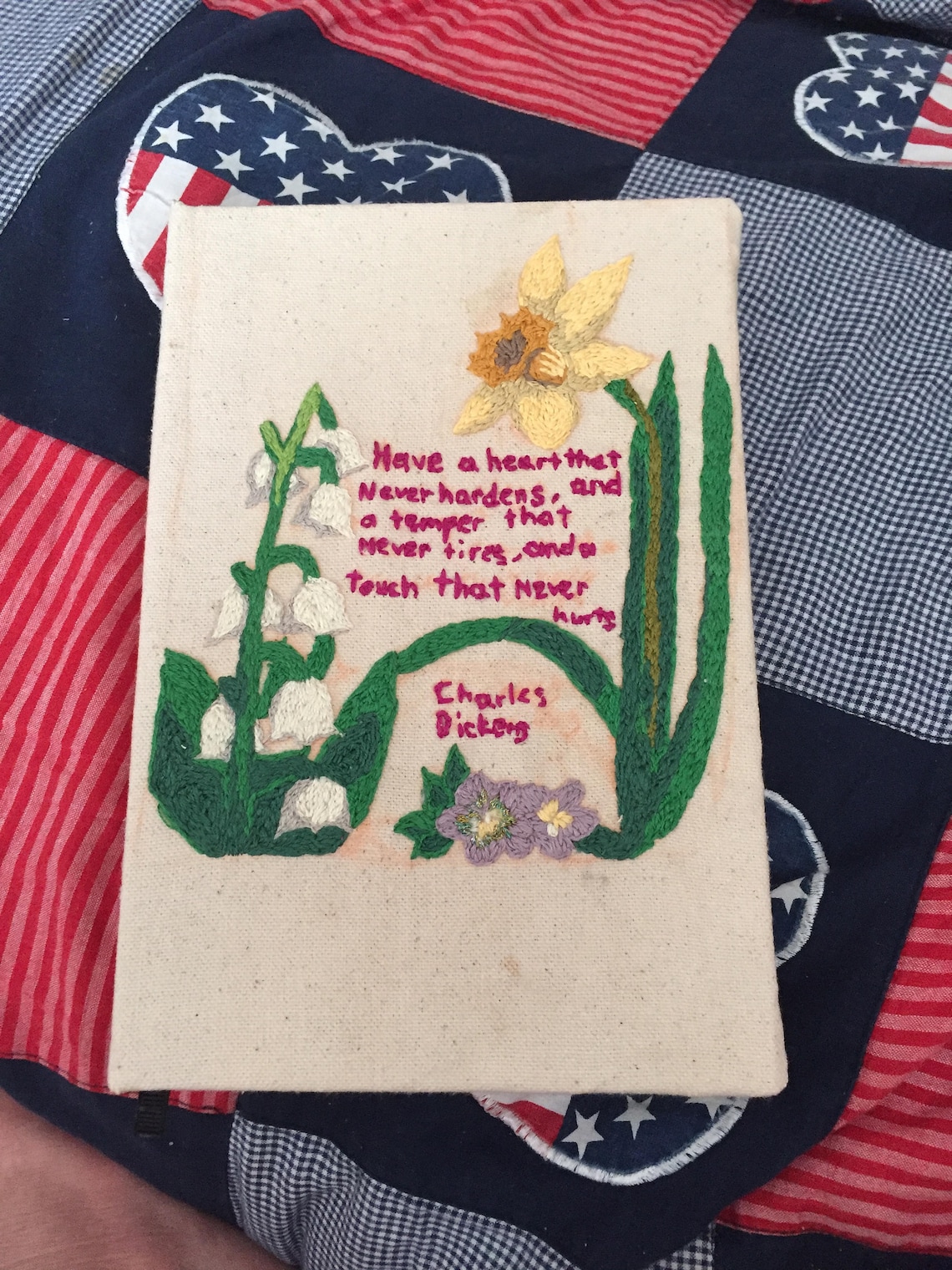 Hand Embroidered Custom Journal Etsy