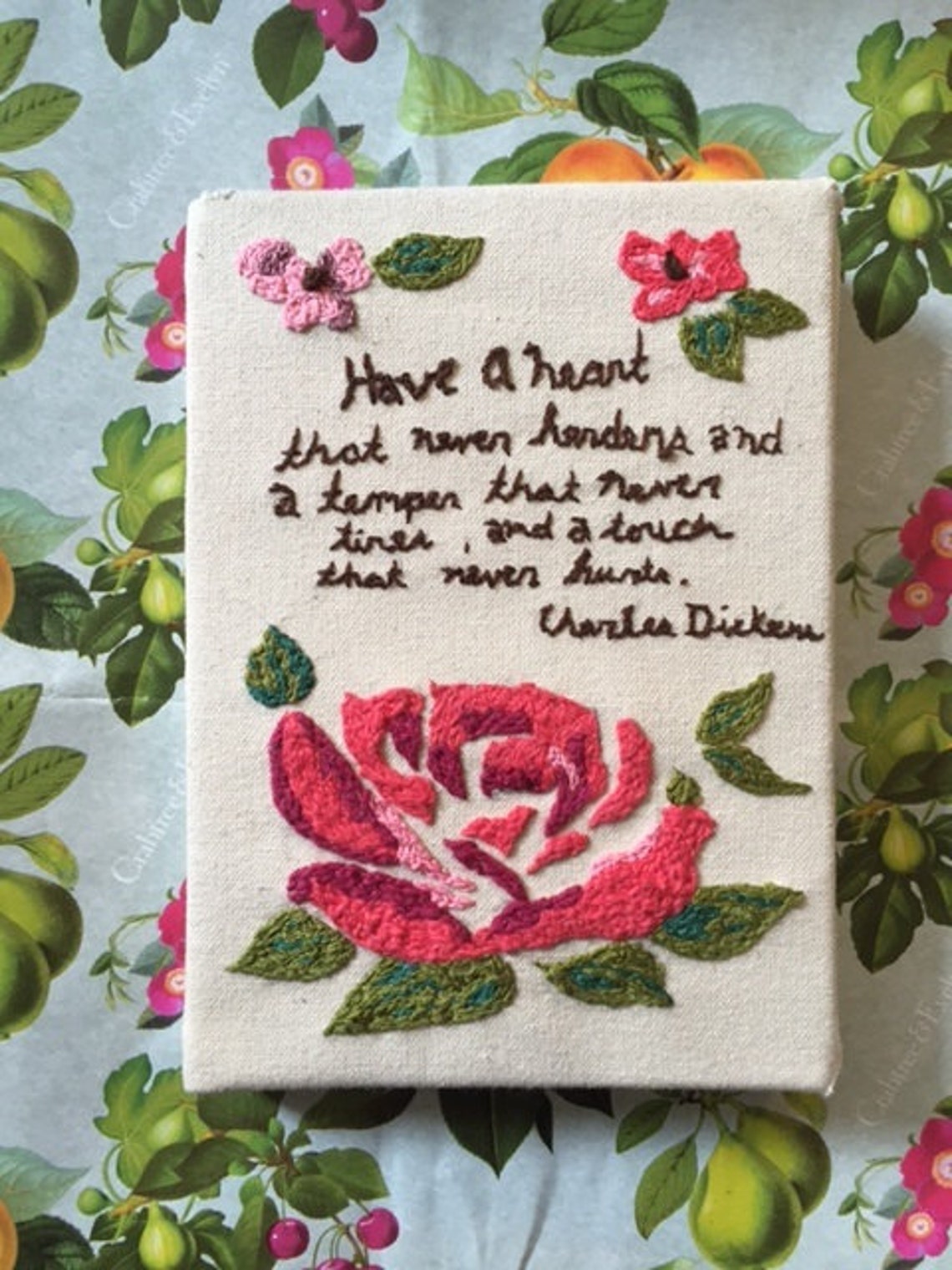 Hand Embroidered Custom Journal Etsy