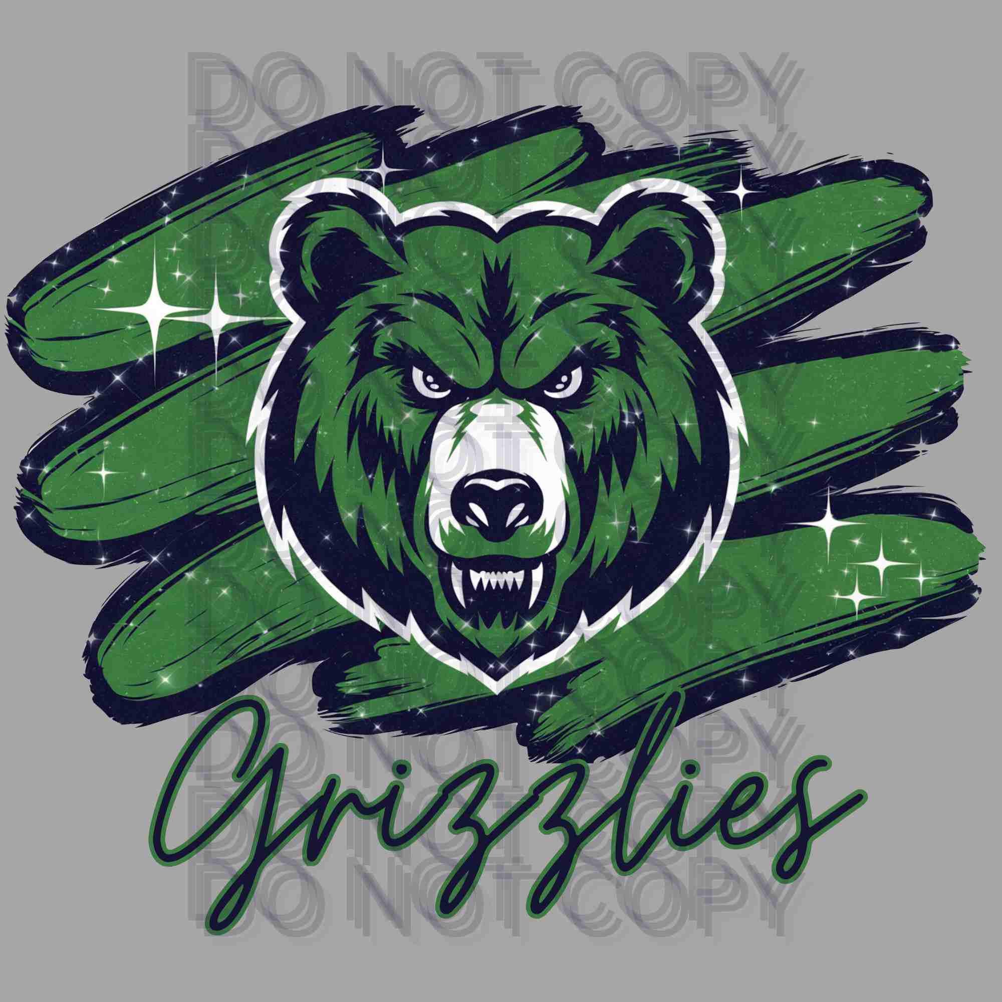 Grizzlies Mascot Png/Grizzlies Brushstroke Png/Grizzlies Clipart/Grizzlies Graphic/Grizzlies Sublimation Png/DTF/DTG/Sublimation Design