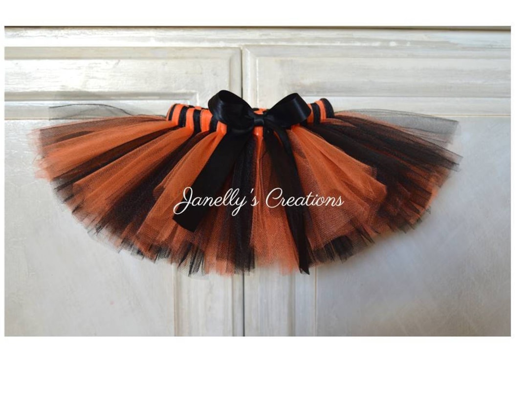 Halloween Tutu Black and Orange Tutu Baby Tutu Preemie Tutu Tiger Tutu